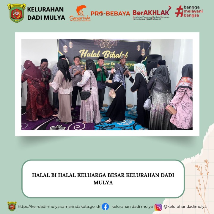 AGENDA KELURAHAN DADI MULYA BULAN APRIL TAHUN 2025