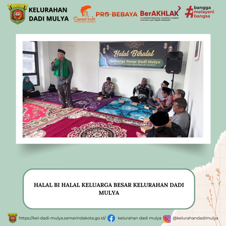 AGENDA KELURAHAN DADI MULYA BULAN APRIL TAHUN 2025