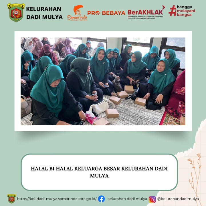 AGENDA KELURAHAN DADI MULYA BULAN APRIL TAHUN 2025