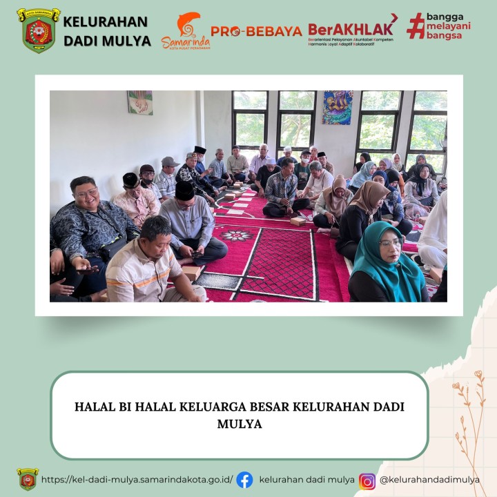 AGENDA KELURAHAN DADI MULYA BULAN APRIL TAHUN 2025