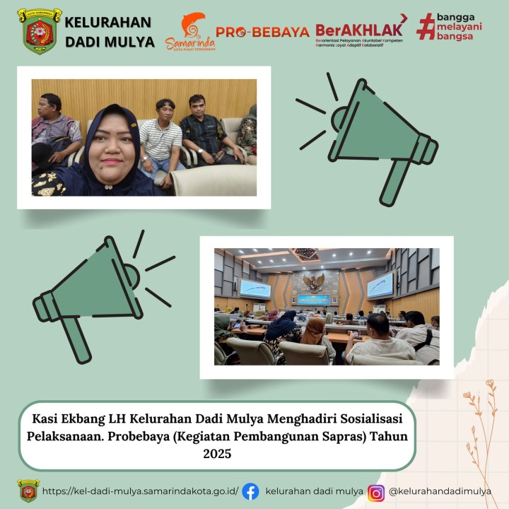 AGENDA KELURAHAN DADI MULYA BULAN APRIL TAHUN 2025