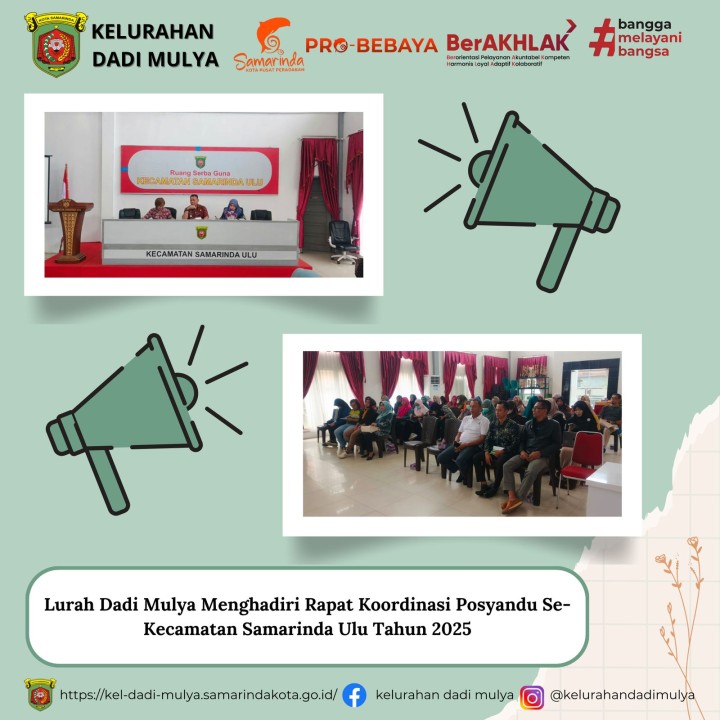 AGENDA KELURAHAN DADI MULYA BULAN APRIL TAHUN 2025