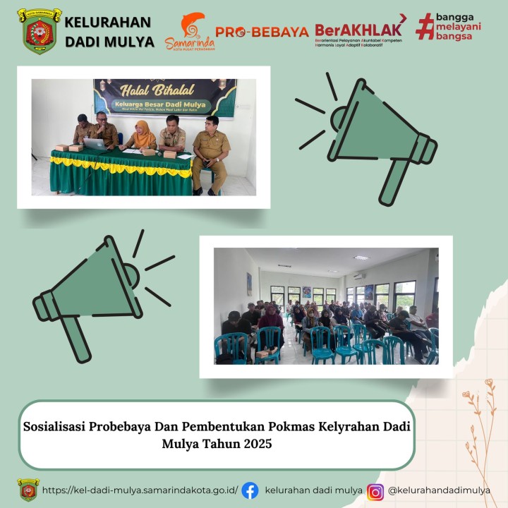 AGENDA KELURAHAN DADI MULYA BULAN APRIL TAHUN 2025