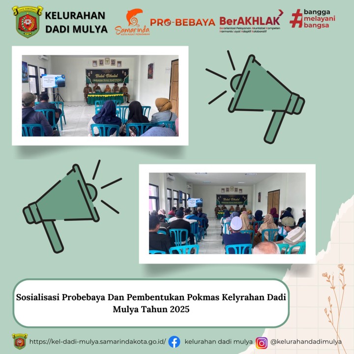 AGENDA KELURAHAN DADI MULYA BULAN APRIL TAHUN 2025