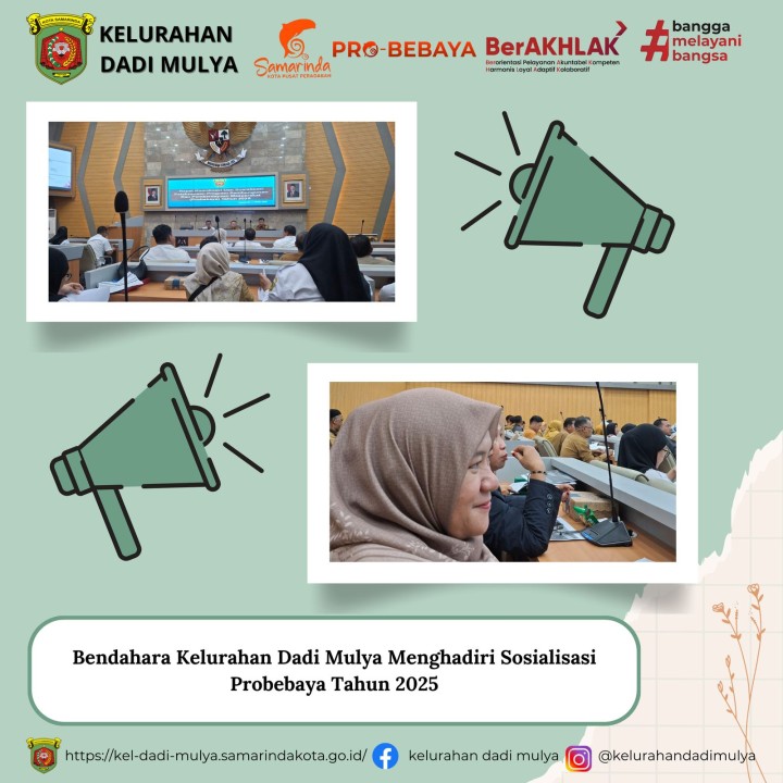 AGENDA KELURAHAN DADI MULYA BULAN APRIL TAHUN 2025