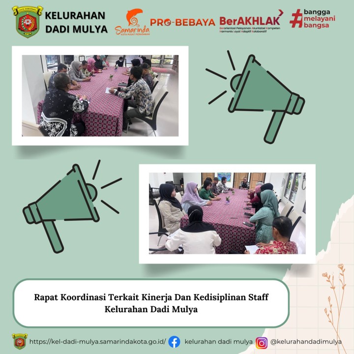 AGENDA KELURAHAN DADI MULYA BULAN APRIL TAHUN 2025
