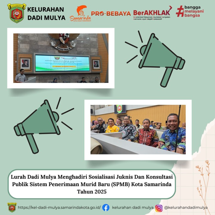 AGENDA KELURAHAN DADI MULYA BULAN APRIL TAHUN 2025