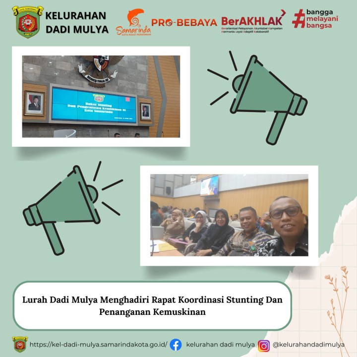 AGENDA KELURAHAN DADI MULYA BULAN APRIL TAHUN 2025