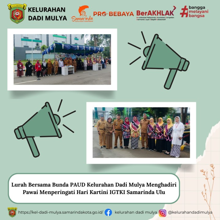 AGENDA KELURAHAN DADI MULYA BULAN APRIL TAHUN 2025