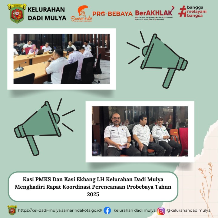 AGENDA KELURAHAN DADI MULYA BULAN APRIL TAHUN 2025