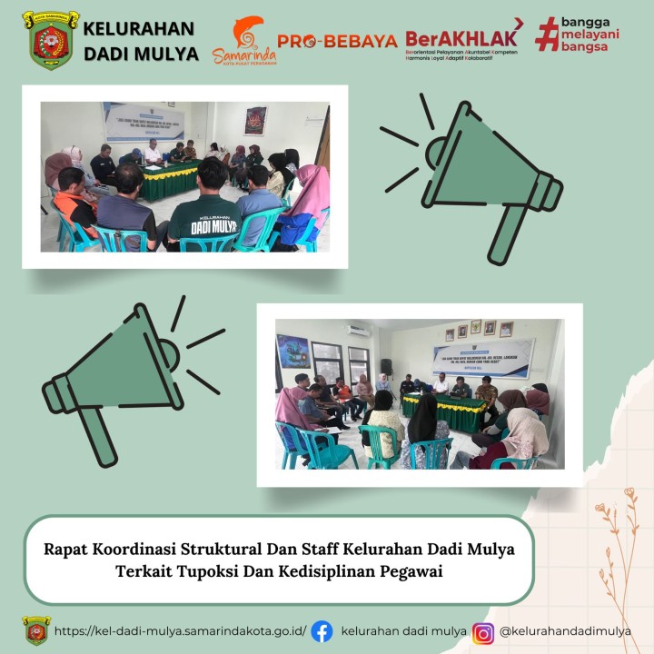 AGENDA KELURAHAN DADI MULYA BULAN MEI 2025