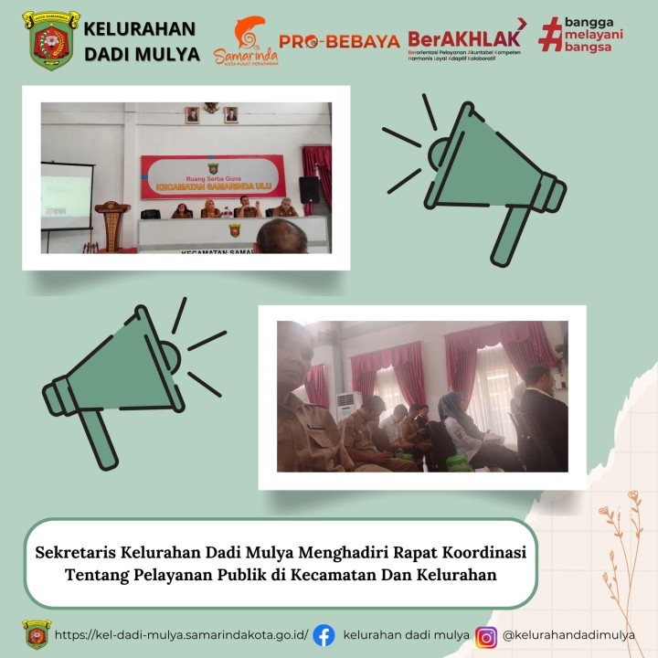 AGENDA KELURAHAN DADI MULYA BULAN MEI 2025