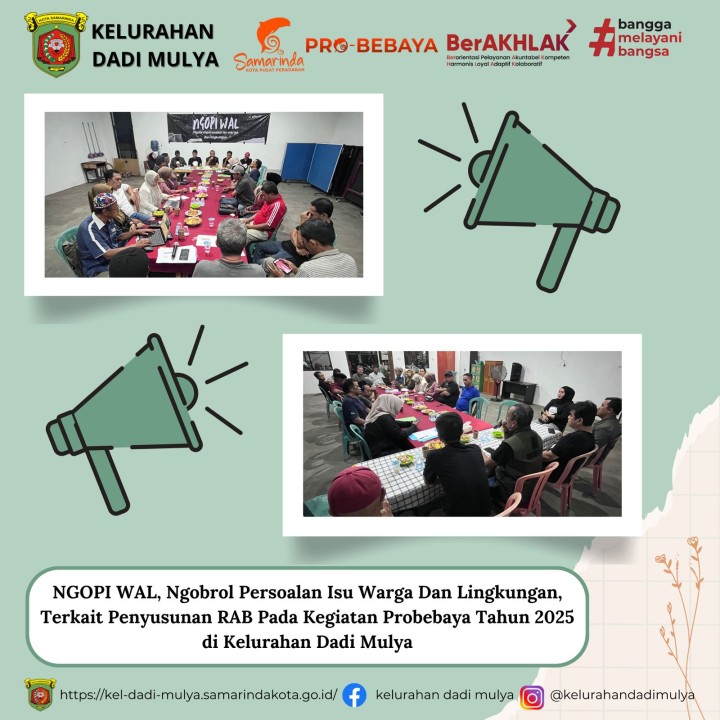 AGENDA KELURAHAN DADI MULYA BULAN MEI 2025
