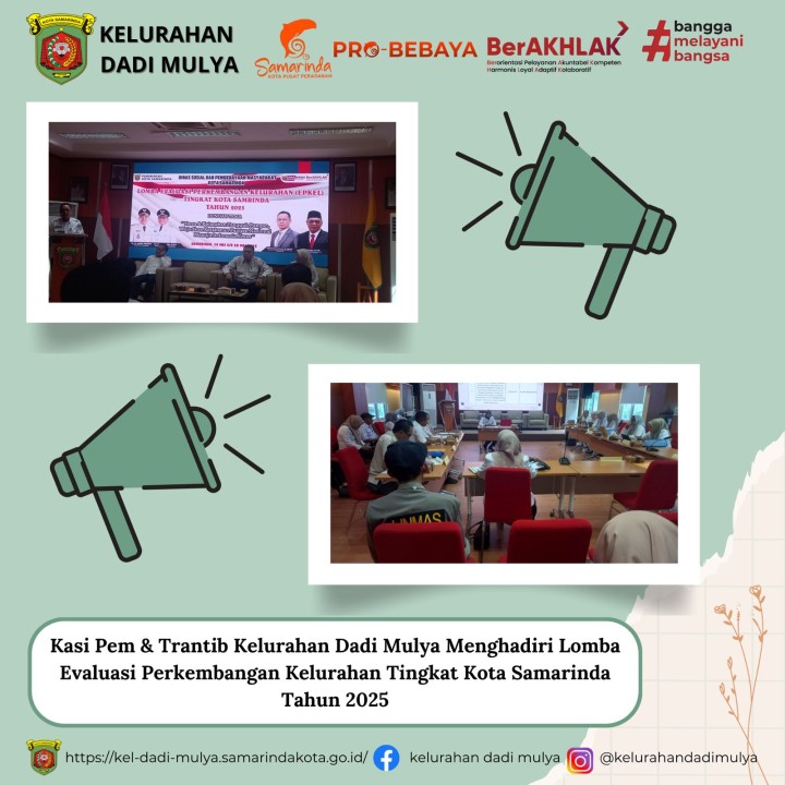 AGENDA KELURAHAN DADI MULYA BULAN MEI 2025