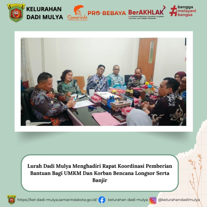 AGENDA KELURAHAN DADI MULYA BULAN MEI 2025