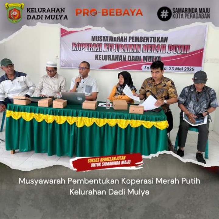 AGENDA KELURAHAN DADI MULYA BULAN MEI 2025