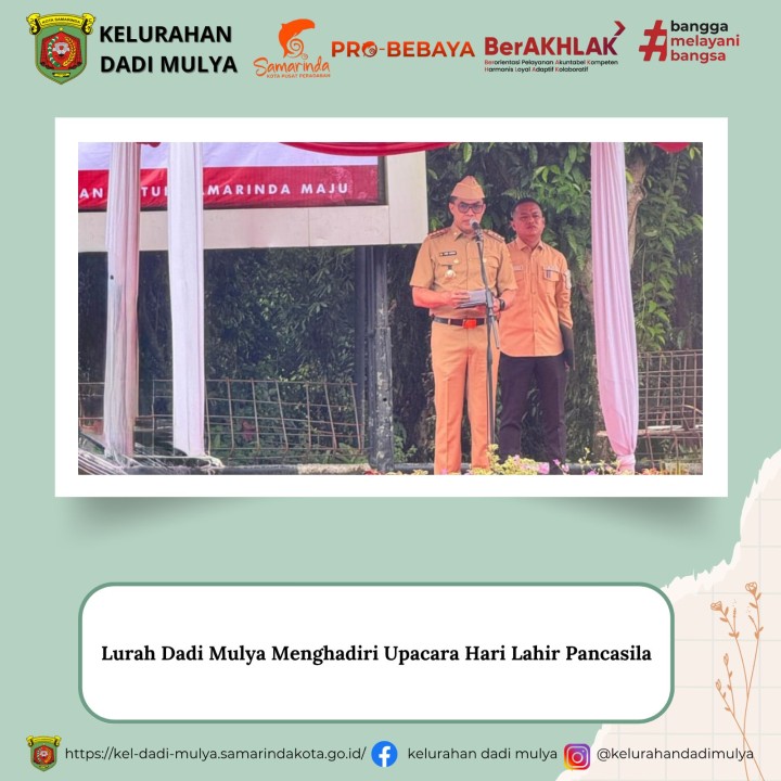 AGENDA KELURAHAN DADI MULYA BULAN JUNI TAHUN 2025