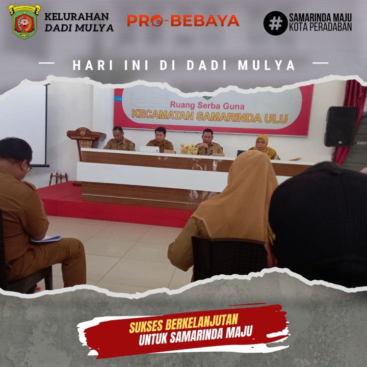 AGENDA KELURAHAN DADI MULYA BULAN JULI TAHUN 2025