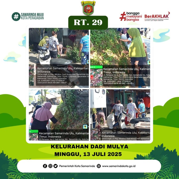 AGENDA KELURAHAN DADI MULYA BULAN JULI TAHUN 2025