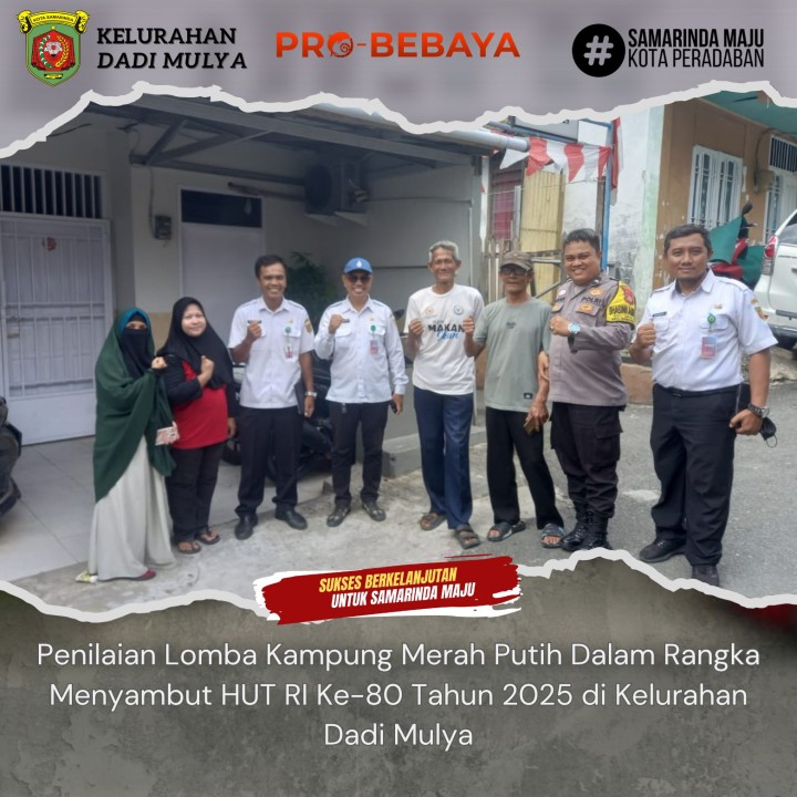 AGENDA KELURAHAN DADI MULYA BULAN JULI TAHUN 2025
