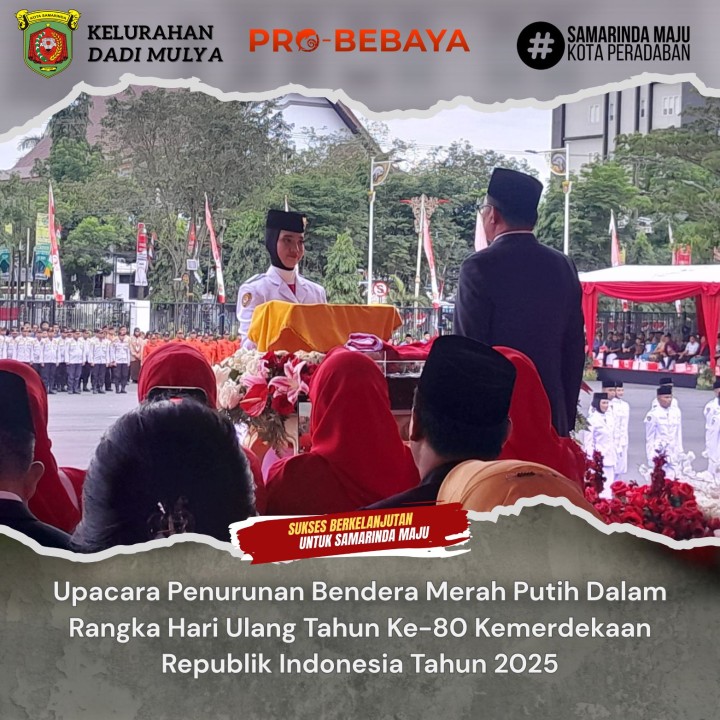 AGENDA KELURAHAN DADI MULYA BULAN AGUSTUS TAHUN 2025