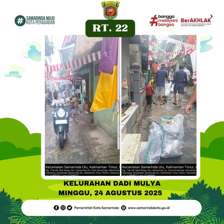 AGENDA KELURAHAN DADI MULYA BULAN AGUSTUS TAHUN 2025