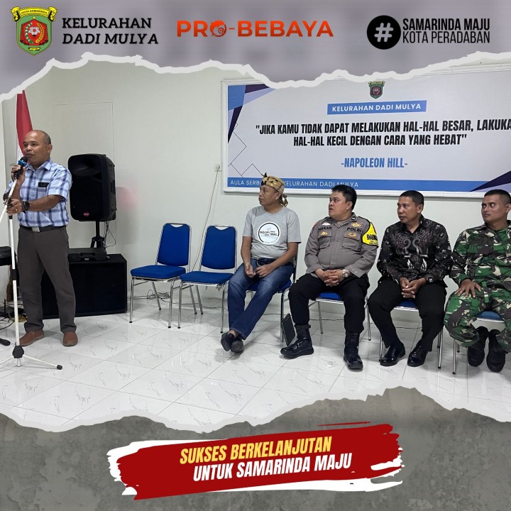AGENDA KELURAHAN DADI MULYA BULAN SEPTEMBER TAHUN 2025