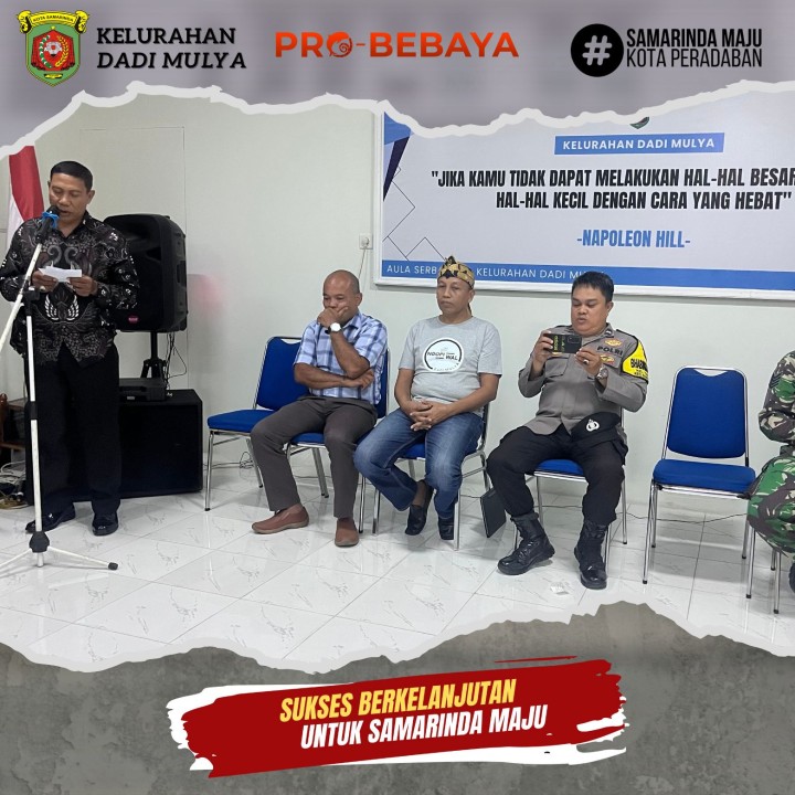 AGENDA KELURAHAN DADI MULYA BULAN SEPTEMBER TAHUN 2025