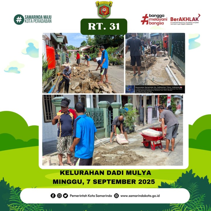 AGENDA KELURAHAN DADI MULYA BULAN SEPTEMBER TAHUN 2025