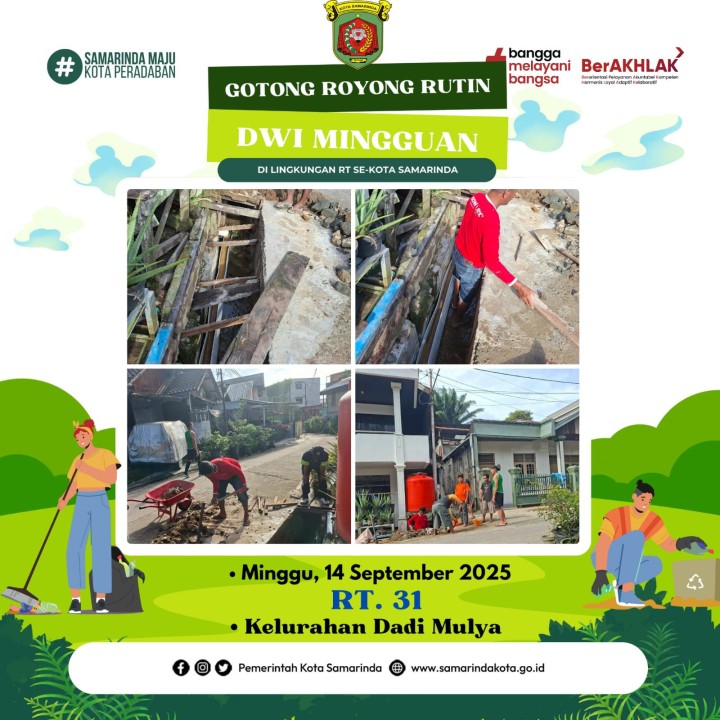 AGENDA KELURAHAN DADI MULYA BULAN SEPTEMBER TAHUN 2025