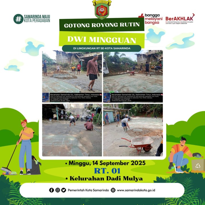 AGENDA KELURAHAN DADI MULYA BULAN SEPTEMBER TAHUN 2025
