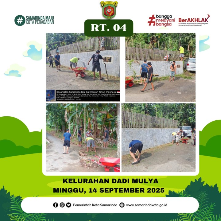 AGENDA KELURAHAN DADI MULYA BULAN SEPTEMBER TAHUN 2025