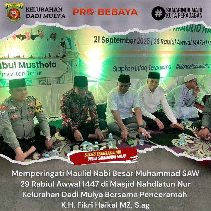 AGENDA KELURAHAN DADI MULYA BULAN SEPTEMBER TAHUN 2025
