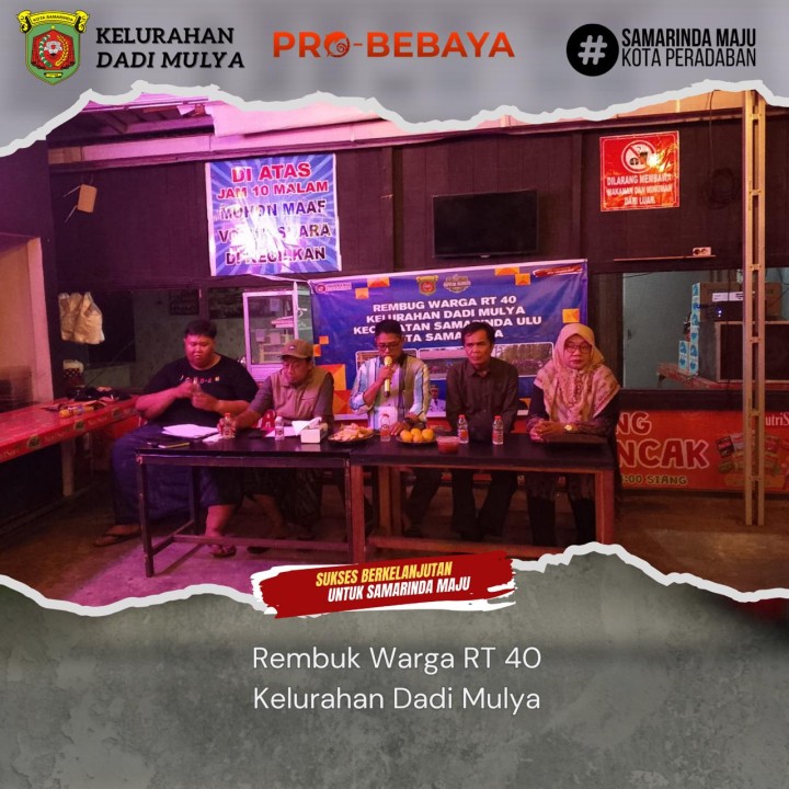 AGENDA KELURAHAN DADI MULYA BULAN NOVEMBER TAHUN 2025
