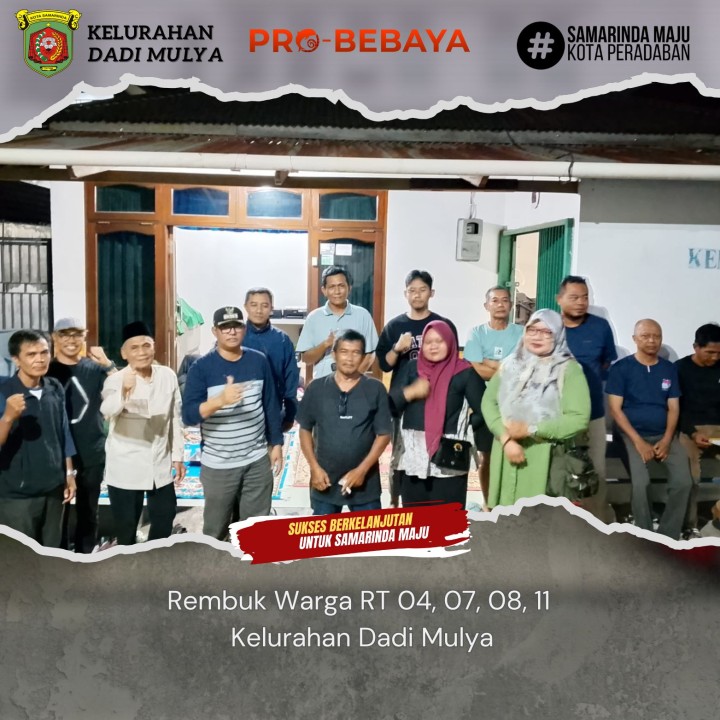 AGENDA KELURAHAN DADI MULYA BULAN NOVEMBER TAHUN 2025