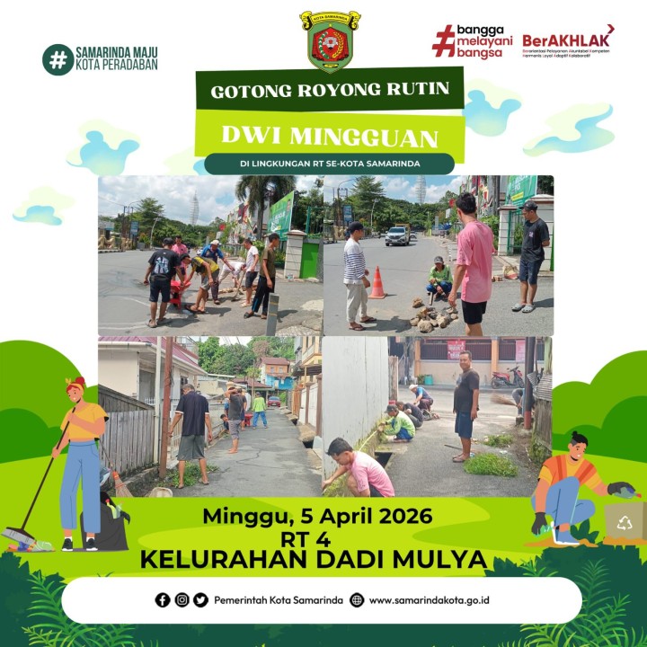 AGENDA KELURAHAN DADI MULYA BULAN APRIL TAHUN 2026