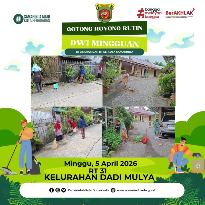 AGENDA KELURAHAN DADI MULYA BULAN APRIL TAHUN 2026