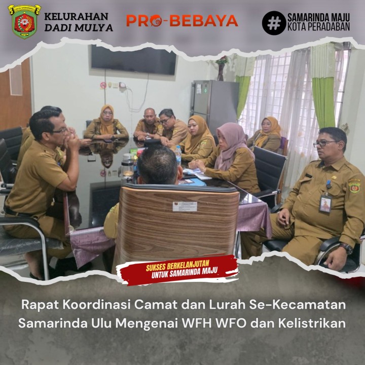 AGENDA KELURAHAN DADI MULYA BULAN APRIL TAHUN 2026