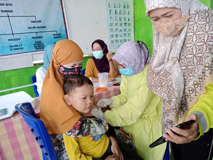 Kegiatan Posyandu Melon di Perum Bukit Pinang Bahari