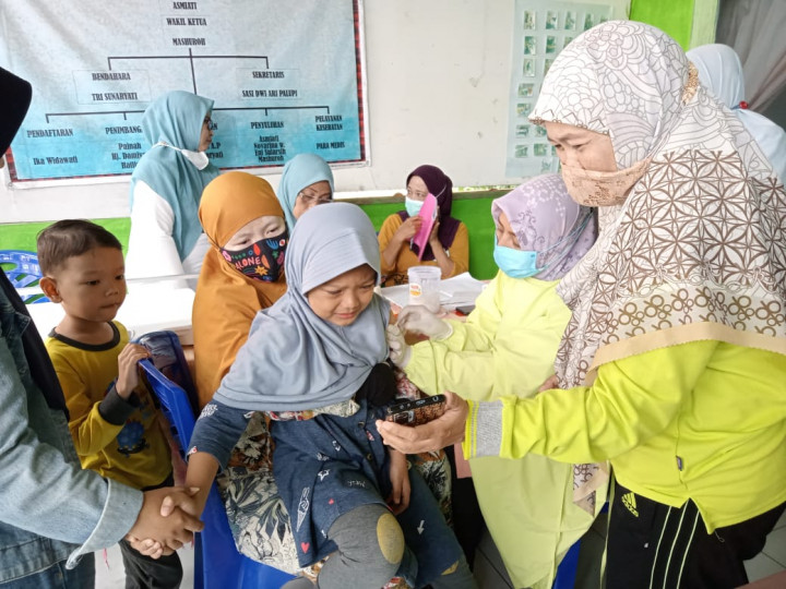Kegiatan Posyandu Melon di Perum Bukit Pinang Bahari