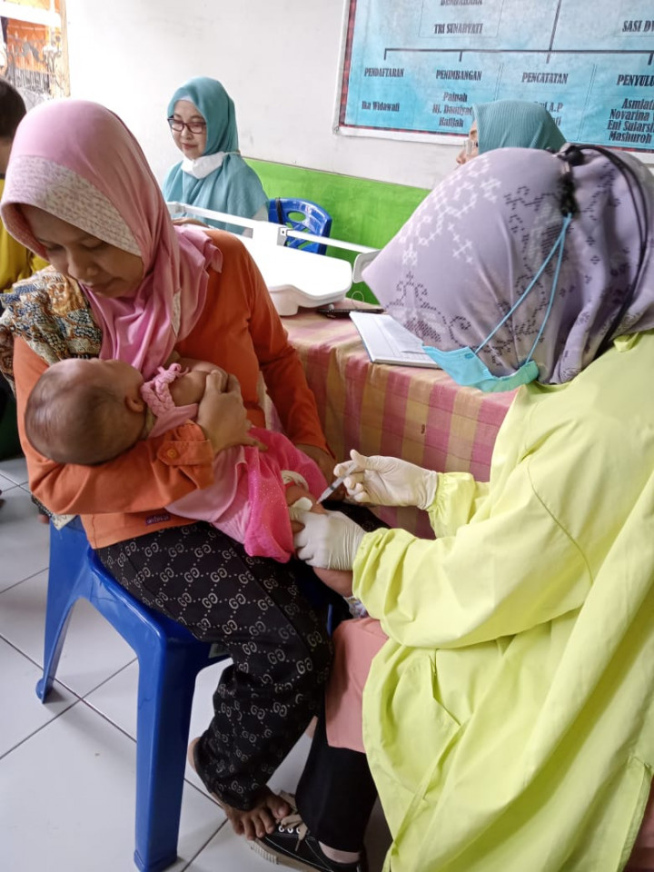 Kegiatan Posyandu Melon di Perum Bukit Pinang Bahari