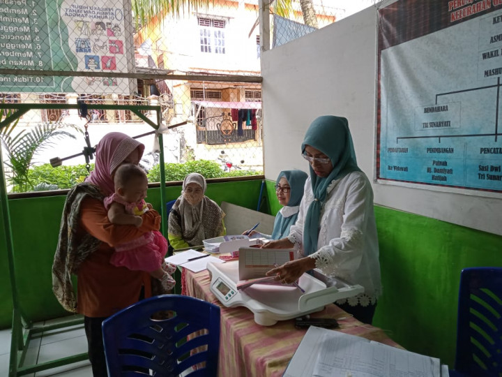 Kegiatan Posyandu Melon di Perum Bukit Pinang Bahari