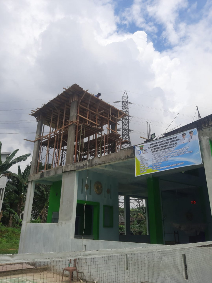 PEMBUATAN DUDUKAN MENARA MUSHOLA  NUUL IMAN RT 07