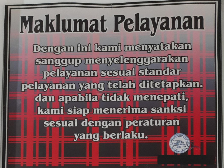 Maklumat Pelayanan