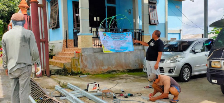PEMBUATAN GAPURA RT 01 JL.APT.PRANOTO PERUM.BUKIT PINANG BAHARI