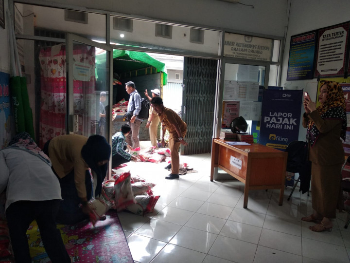 PEMBAGIAN BERAS DARI BADAN PANGAN NASIONAL