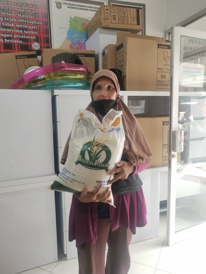 PEMBAGIAN BERAS DARI BADAN PANGAN NASIONAL