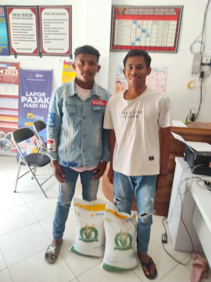 PEMBAGIAN BERAS DARI BADAN PANGAN NASIONAL