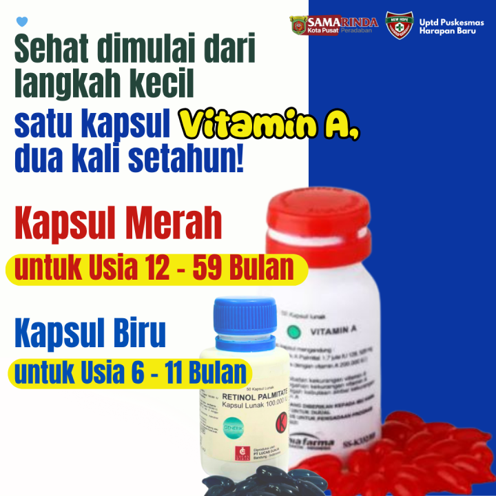 Vitaminn A untuk Anak usia 6 Bulan sampai 5 thn