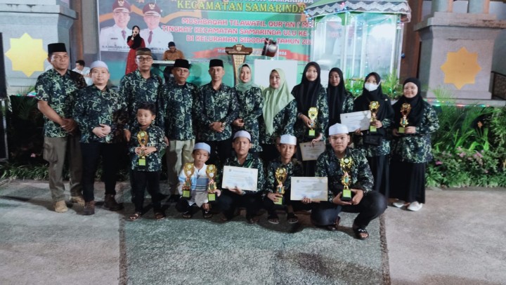 Ijin Melaporkan  26/04/2024 Kelurahan Jawa Penutupan MTQ tingkat kecamatan Samarinda ulu di kelurahan Sidodadi  Halaman Mesjid Al ma'ruf
